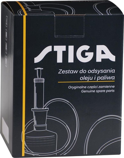 Set nxjerrës vaji dhe karburanti Stiga, 1.6L, pompë dore, i bardhë