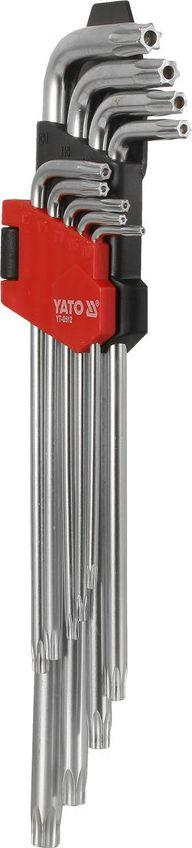 Set me çelësa gjashtëkëndorë Yato (YT-0512), T10-T50 TORX L, 9 copë