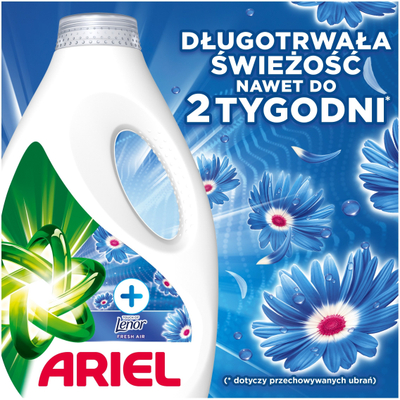 Detergjent i lëngshëm për rroba Ariel, 1.7L, 34 larje, Touch of Lenor Fresh Air