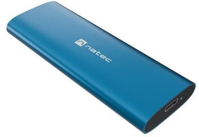 Kutia e jashtme SSD Natec Rhino M.2 NVMe Lite, USB-C 3.2 Gen 2, e kaltër