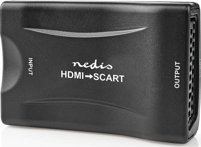 Konvertues HDMI në SCART Nedis, 1080p, me audio, i zi