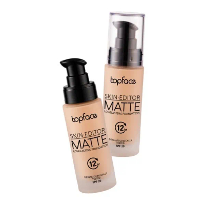 Pudër e lëngshme Top Face Found Matte Skin Editor, 004