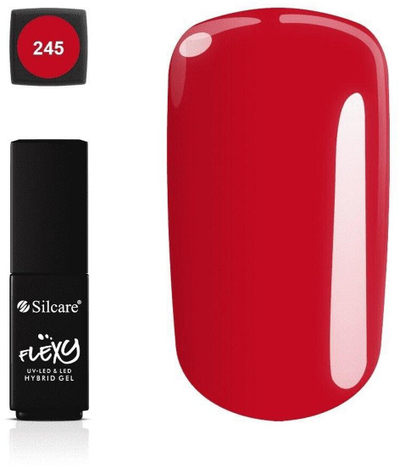 Smalti xhel hibrid Flexy 245 Strawberry Kiss, 4.5 g, rozë e kuqërremtë