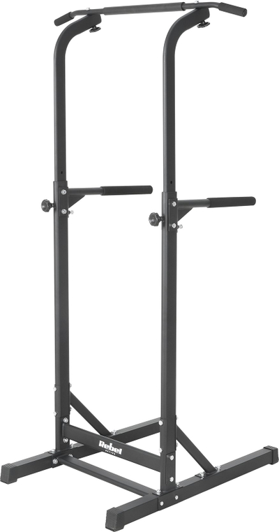 Shufër stërvitje multifunksionale REBEL ACTIVE RBA-2407, lartësi e rregullueshme 181-213 cm, mban deri 120 kg, e zezë