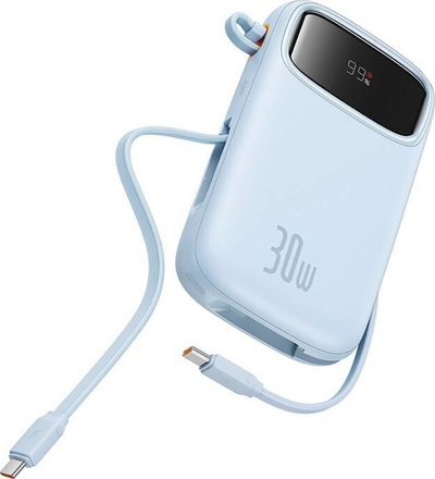 Надворешна батерија Baseus QPow 2, 10000mAh, 30W, сина