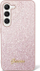 Kllëtë telefoni Guess Glitter Script GUHCS23MHGGSHP, për Samsung Galaxy S23 Plus, polikarbonat TPU, rozë me shkëlqim