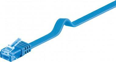 Kabllo rrjeti Wentronic Goobay 96317, RJ45 në RJ45, CAT 6a, 2m, blu