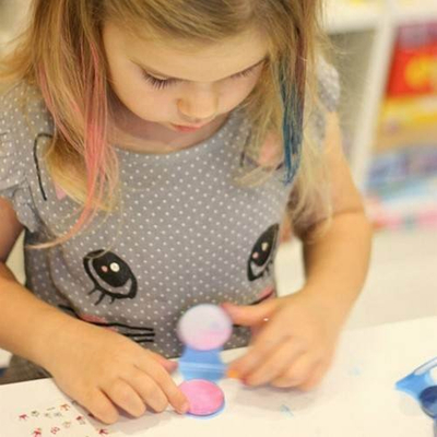 Ngjyrë flokësh me shkumës Snails Hair Chalk Unicorn, set me 2 ngjyra, rozë dhe jeshile
