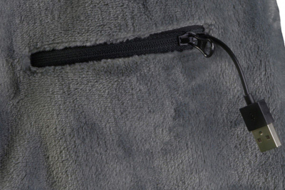 Shall i ngrohtë Glovii GA1G, me ngrohje USB, një masë, gri