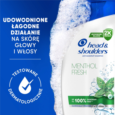 Shampo kundër zbokthit Head &amp; Shoulders Menthol Fresh, XXL, 800 ml