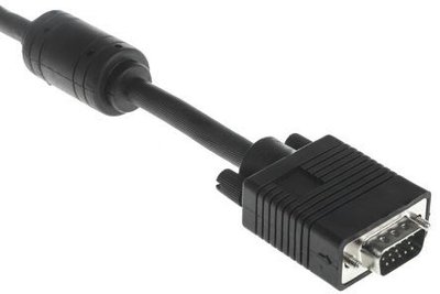 Kabllo VGA Roline, 10 m, mashkull me mashkull, e zezë