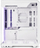 Кутија за гејминг SSUPD XHUTTLE Dual Display MIDI Tower, панорамска, вертикално монтирање, бела