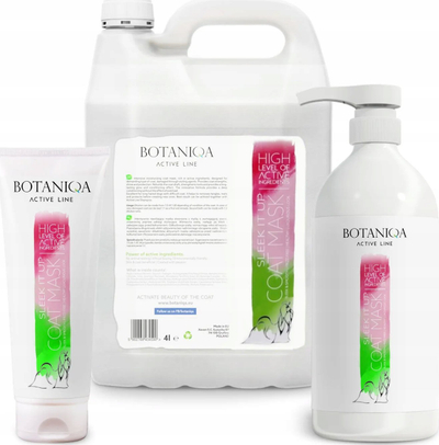 Маска за куче Botaniqa Active Line Sleek It Up, за долга козина, концентрат 1:30