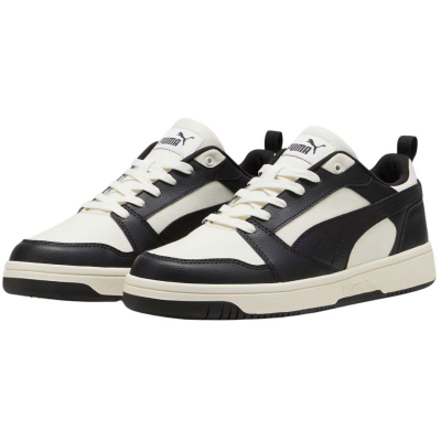 Патики Puma Rebound V6 Low CV M, текстилна мрежа, гумен ѓон, црно бела