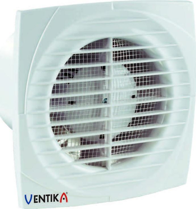 Осовински вентилатор Ventika 100 Simple, излез 10 cm, ABS пластика, бел