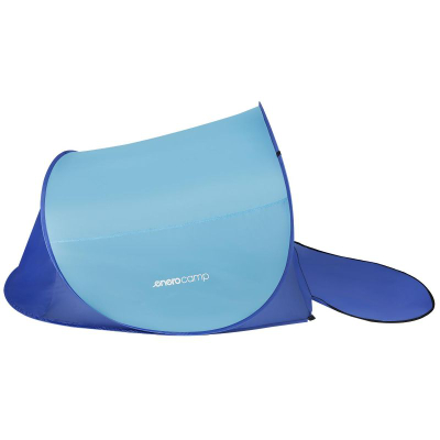Çadër plazhi Enero Camp Windbreak 2, që çohet vetë, me mbrojtje nga dielli (UV), blu