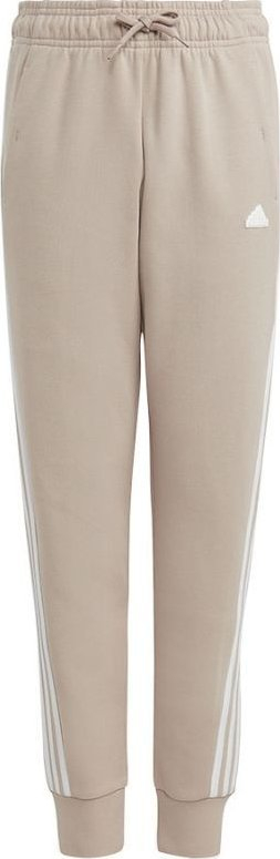 Pantallona për vajza adidas FI 3 Stripes Pant Jr IC0117, brez elastik, xhepa anësorë, bezhë