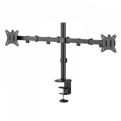 Држач за маса за два монитора V7 DM1GCD, до 32\", VESA 75x75 100x100, црн