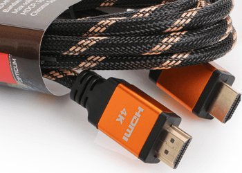 Кабел HDMI Оптикум RED, 0.5m, 4K UHD, портокалов