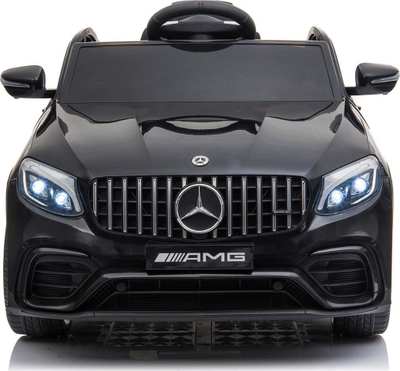 Makine elektrike për kalamaj Mercedes GLC 63S AMG, 12V, me telekomandë USB LED, e zezë