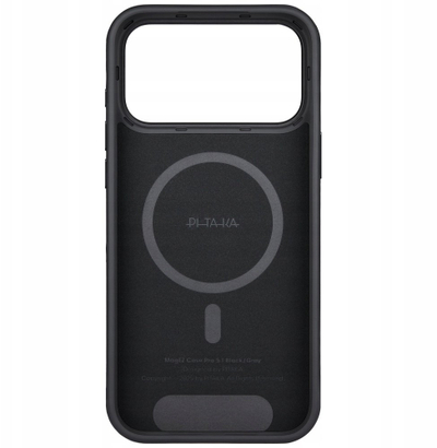 Mbulesë telefoni Pitaka UltraGuard për iPhone 17 Pro, kompatibile me MagSafe, e zezë