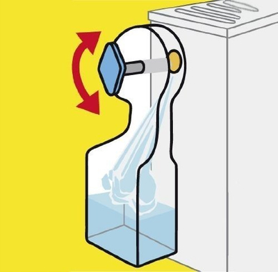 Çelës ajrimi radiatorësh WENKO, polietilen, i bardhë