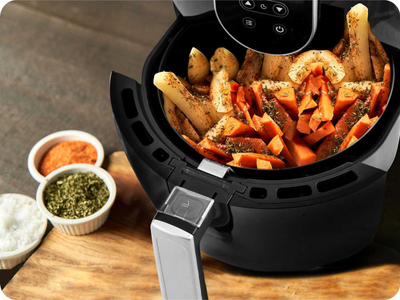Fritezë ajri Berdsen BD-651, 1300W, kapacitet 2.5L, e zezë