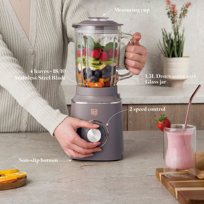 Mikser blender Berlinger Haus BH-9496, 1.5L, gotë, burgundy