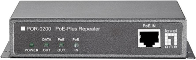 Repeater PoE LevelOne POR-0200, zgjatje Ethernet, pa marrëdhënie, ngjyrë e zezë