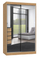 Dollap me dyer rrëshqitëse IGA120, me pasqyrë, 120x61x200 cm, shumëngjyrësh