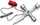Çelës universal kabinete Knipex Profi-Key 00 11 04, 11 në 1, me zinxhir sigurie, gri