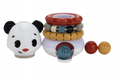 Lodër muzikore Tiny Love Musical Stacker Panda 3 në 1, seri Tiny Rockers, me ngjyra