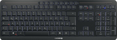 Tastierë wireless Cherry Stream Ultimate, Bluetooth 5.2, 2.4 GHz USB, e zezë