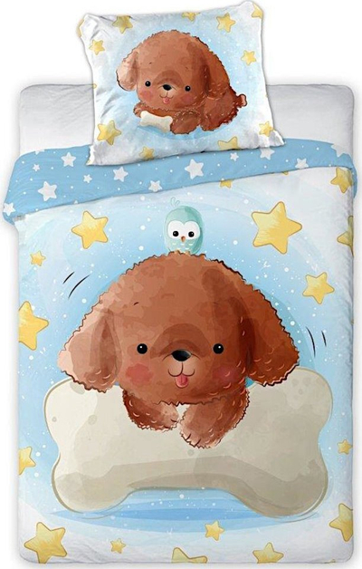 Set shtrati për kalamaj Children’s Bedding Dog Infant, 100x135 cm, pambuk 100%, shumëngjyrësh