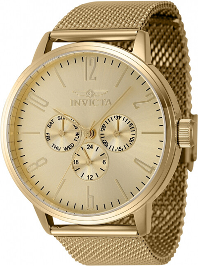 Orë për meshkuj Invicta Specialty Quartz 47122, e artë