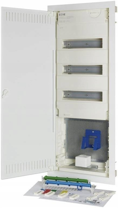 Panel shpërndarës i brendshëm Eaton KLV-60UPS-HY36-F 302441, për multimedia 3x42, IP30, i bardhë