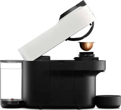 Makina kafeje me kapsula Krups Nespresso Vertuo Pop XN9201, 1500W, rezervuar uji kompakt, e bardhë