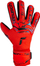 Doreza portieri Reusch Attrakt Grip Finger Support, lateks, mbyllje me rrip, të kuqe e zeza