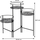 Set mbajtëse lulesh Atmosphera Interior Designer, set 3 copë, lartësia 66 cm, e zezë