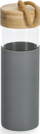 Termus shishe Zeller Present Drinking Bottle, 0.5L, qelq me silikon, kapak bambu