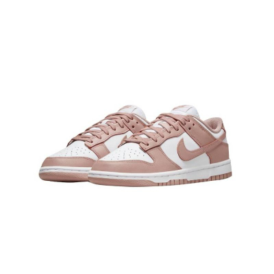 Патики Nike Dunk Low Rose Whisper, кожа, жени, беж и бела