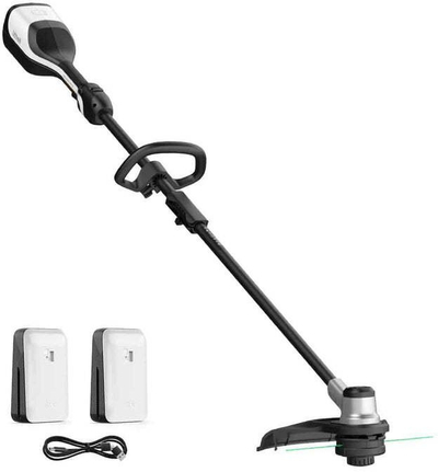 Kositës bari me bateri Litheli, 35cm, brushless, i zi e bardhë
