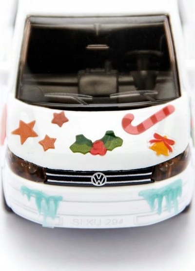 Lodër makinë Siku VW T5 Snowman, Limited Edition, metalike, e bardhë