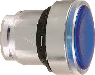 Kokë butoni Schneider Electric ZB4BA68, fi22, e ndriçuar, blu