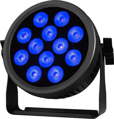 Сценски рефлектор Light4Me CREE ALU PENTA PAR 12, 12x LED RGBWA, DMX, црн