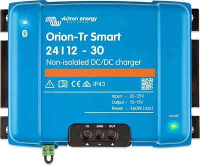 Ngarkues DC DC Victron Energy Orion Tr Smart 24 12 30A, 360W, me Bluetooth, blu