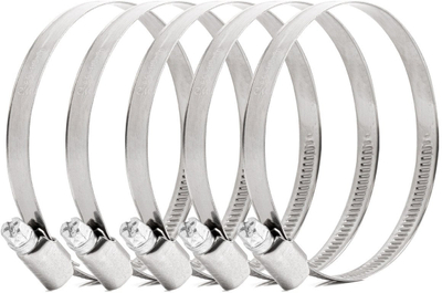 Set kapëse me vidë AMiO 04590, 5 copë, 60 80mm, çelik inox