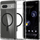 Kuti telefoni Spigen Ultra Hybrid OneTap Ring MagSafe për Google Pixel 7a, e tejdukshme, me unazë magnetike, e zezë