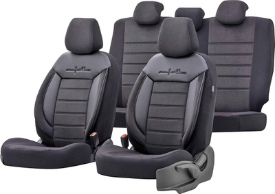 Mbulesa sediljesh Otom CMF-209 Comfortline, set universal me copë, rezistente UV, e zezë