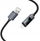Kabllo USB në Lightning Hoco X112, 1 m, 2.4A, me ekran, e zezë